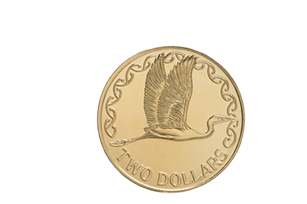 Back of New Zealand 2 dollar coin